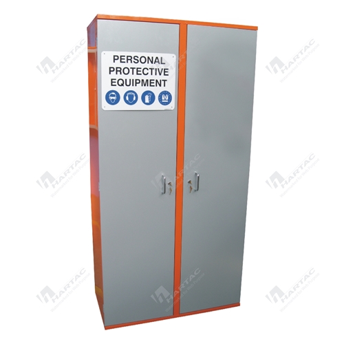 PPE Storage Cabinet 7 Shelves 2 Doors (With Hanging Rail) 920W*1720H*476D