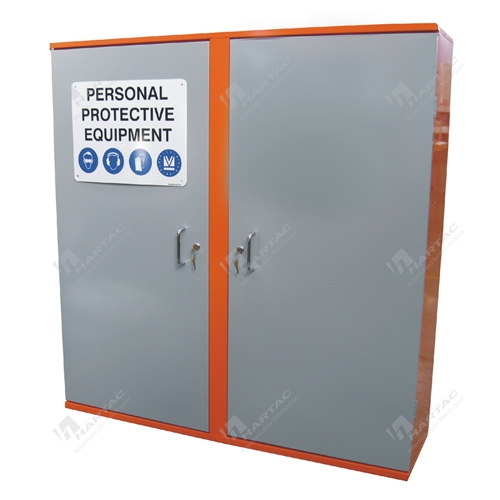PPE Storage Cabinet 6 Shelves, 2 Doors 1162W*1192H*375D
