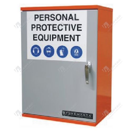 PPE Storage Cabinet 700H*500W*300D Powder Coated Orange & Grey 3 Shelves