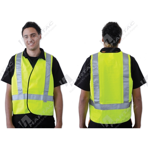 Safety Vest Lime Reflective H Back Size 4XL
