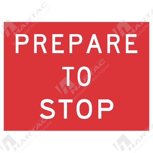 1200*900 Traff Metal Ref CL1 Prepare To Stop Box Edge Frame