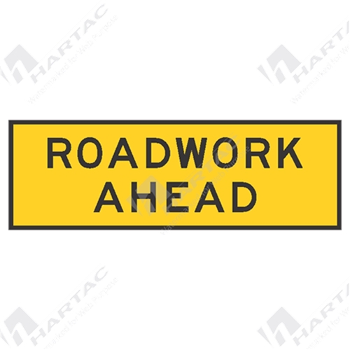 1800*600 Traff Metal Ref CL1 Roadwork Ahead Box Edge Frame