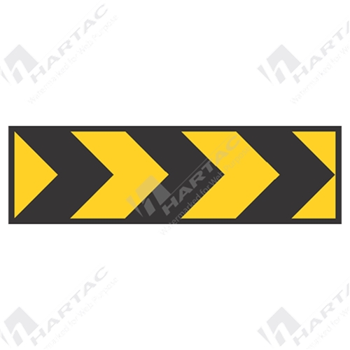 1500*450 Traff Metal Ref CL1 Traffic Control Chevron Box Edge Frame