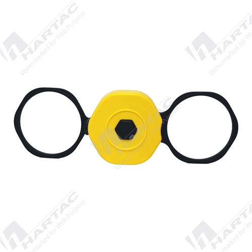 Traffic Cone Retractable Tape (Extendable to 4m) - Black/Yellow