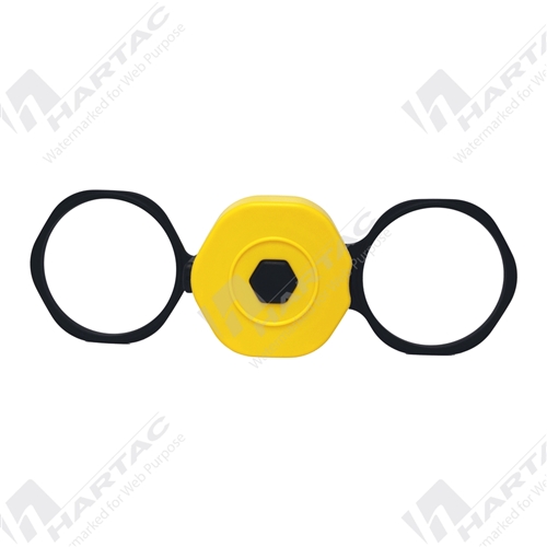 Traffic Cone Retractable Tape Black/Yellow (Extendable to 4m)