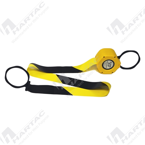 Traffic Cone Retractable Tape Black/Yellow (Extendable to 4m)