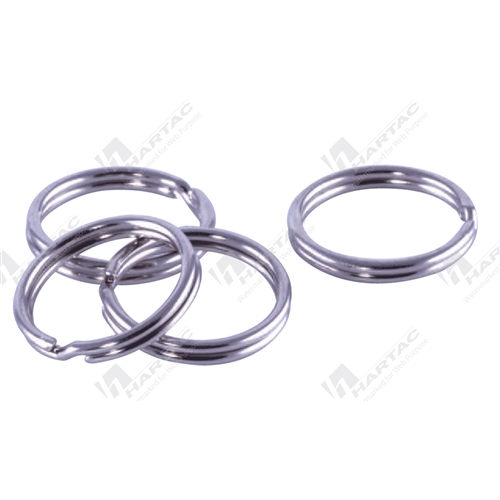 VK30100 - Split Key Ring 30mm Dia Zinc Plated Pk of 100 - Hartac Australia