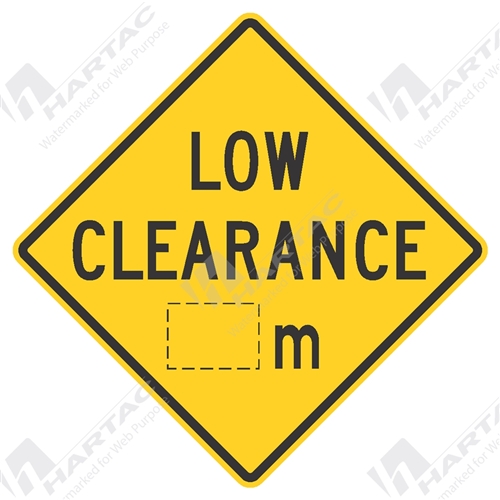 1200*1200 Traff Alum Ref CL1 Low Clearance __m Black on Yellow POA