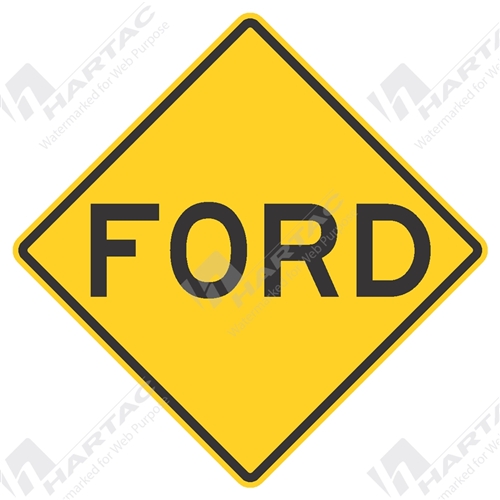 1200*1200 Traff Alum Ref CL1 Ford Black on Yellow POA