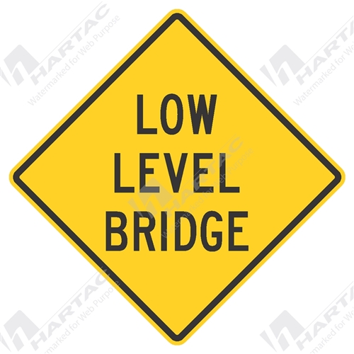 1200*1200 Traff Alum Ref CL1 Low Level Bridge Black on Yellow POA