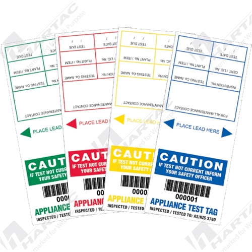 Self Laminating Appliance Test Tag (Pk100)