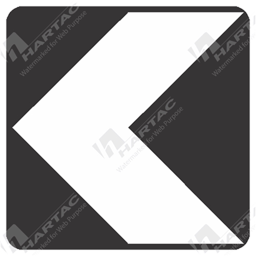 Unidirectional Hazard Marker D4-1-2 Aluminium Reflective Class 1