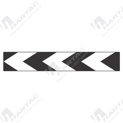 Unidirectional Hazard Marker D4-1-3 Aluminium Reflective Class 1