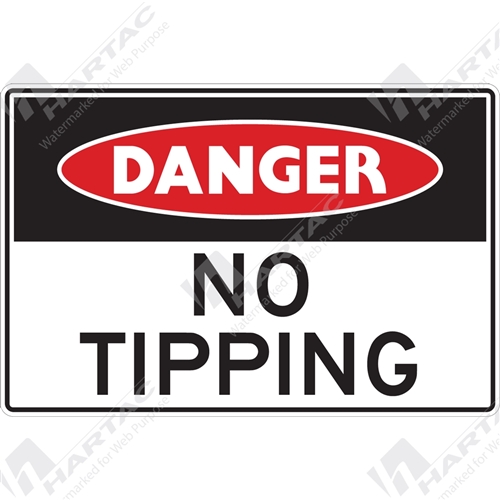 Danger Sign Building Site No Tipping