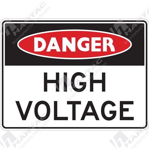 Danger Sign Electrical High Voltage