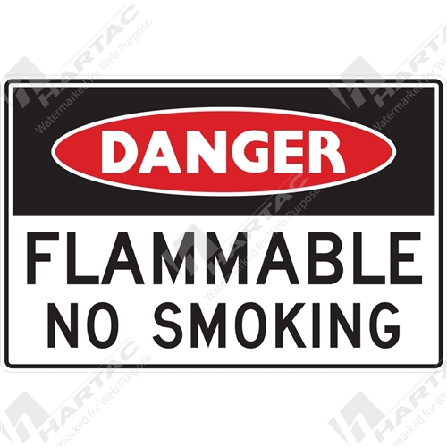 Danger Sign Flammable Flammable No Smoking