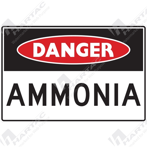 Danger Sign Hazardous Substance Ammonia
