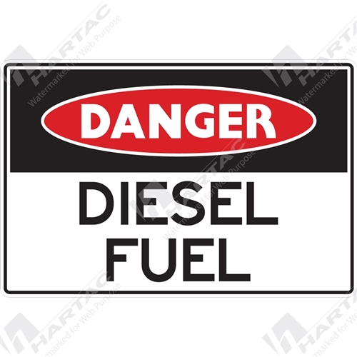 Danger Sign Hazardous Substance Diesel Fuel