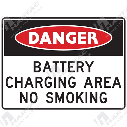 Danger Sign No Smoking Battery Charging Area No Smoking