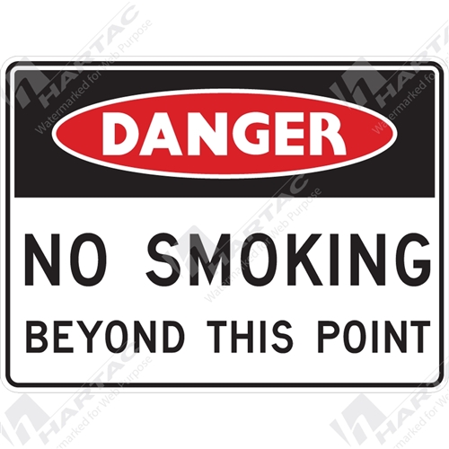 Danger Sign No Smoking No Smoking Beyond This Point