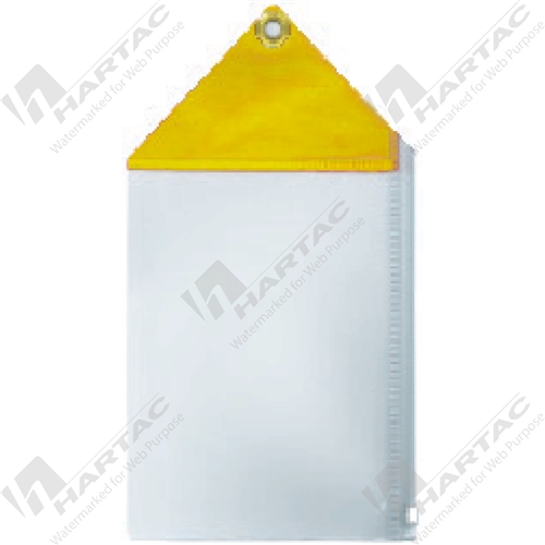 Clear Vinyl Document Permit Holder With Coloured Vinyl Top (Pack of 25)
