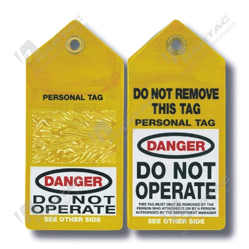 110*235 Vinyl Envelope Danger Do Not Operate Printed Both Sides (Pk 100)