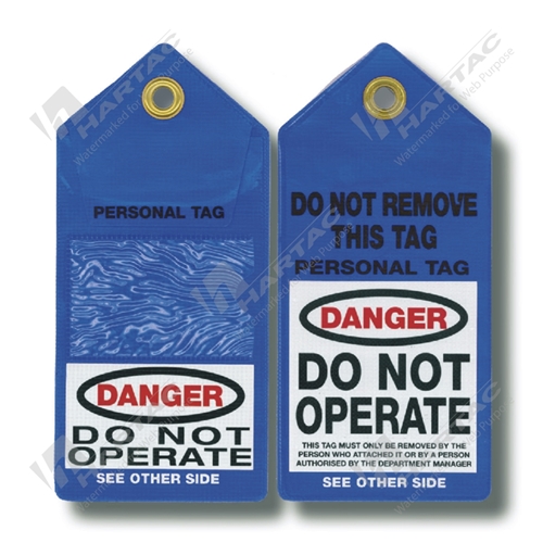110*235 Vinyl Envelope Danger Do Not Operate Printed Both Sides (Pk 100)