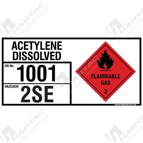 Hazchem Sign (EIP) Acetylene Dissolved