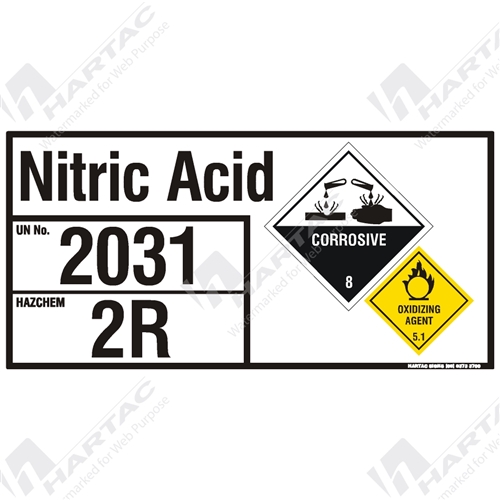 Hazchem Sign (EIP) Nitric Acid