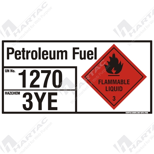 Hazchem Sign (EIP) Petroleum Fuel