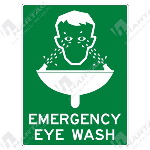 Emergency Info Sign Emergency Eye Wash
