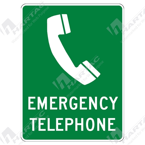 Emergency Info Sign Emergency Telephone