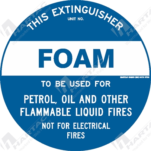 Fire & Safety Sign "Foam Extinguisher"