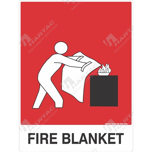 Fire Sign Fire Blanket