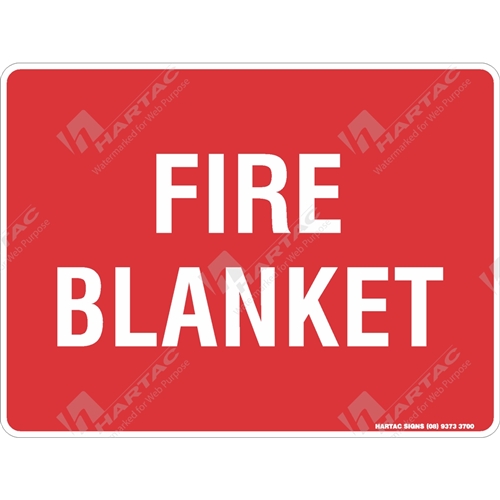 Fire & Safety Sign "Fire Blanket (Text Only)"