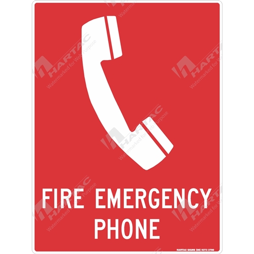 Fire Sign Fire Emergency Phone