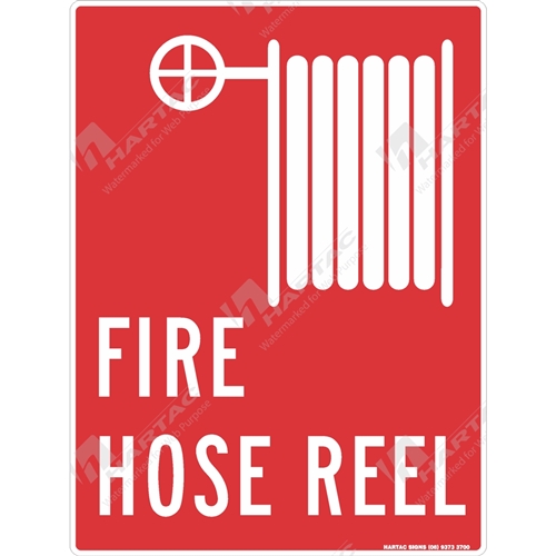 Fire Sign Fire Hose Reel