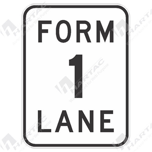 Form 1 Lane Aluminium Reflective Class 1