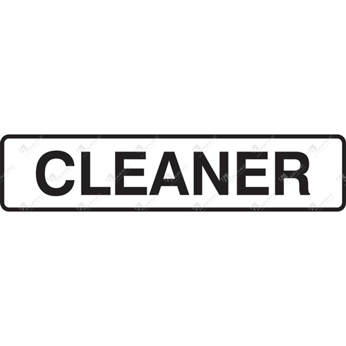 General Safety Sign Door Cleaner