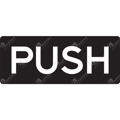 General Safety Sign Door Push