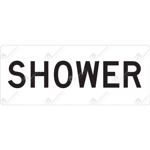 General Safety Sign Door Shower