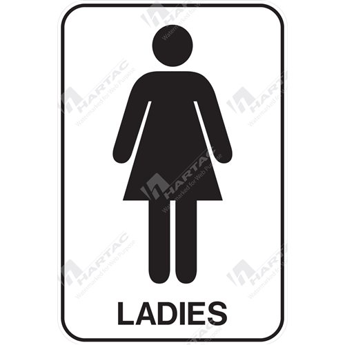 General Safety Sign Door Ladies
