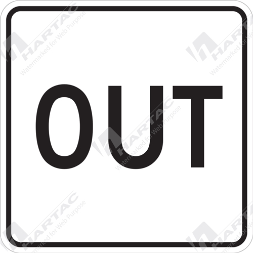 General Safety Sign Door Out