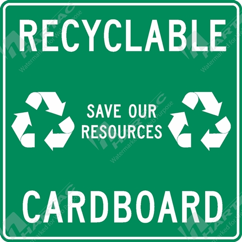 General Safety Sign R&E Recyclable Cardboard