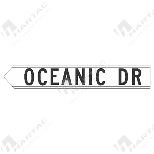Custom Street Name Tag Left Street Name Plate Ref CL 1