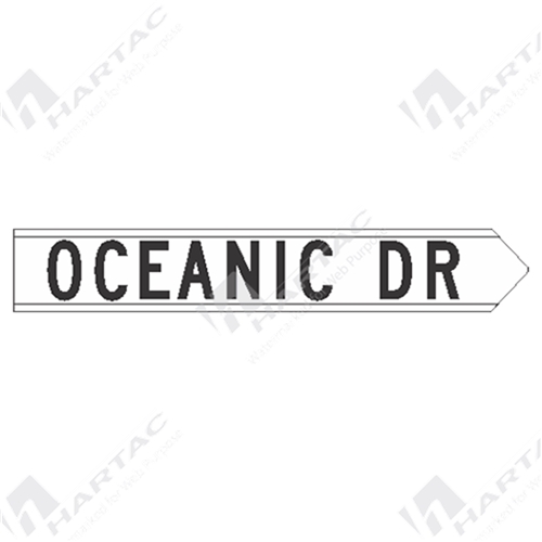 Custom Street Name Tag Right Street Name Plate Ref CL 1