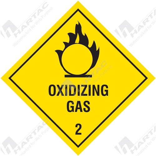 Hazchem Sign (HGL) Oxidizing Gas 2