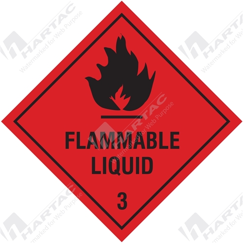 Hazchem Sign (HGL) Flammable Liquid 3