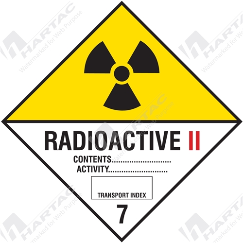 Hazchem Sign (HGL) Radioactive II 7