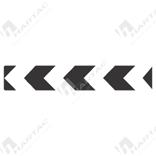 Unidirectional Hazard Marker MR-HM-3 Aluminium Reflective Class 1